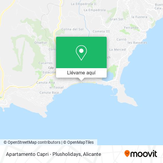 Mapa Apartamento Capri - Plusholidays