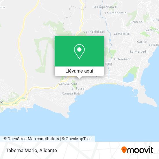 Mapa Taberna Mario