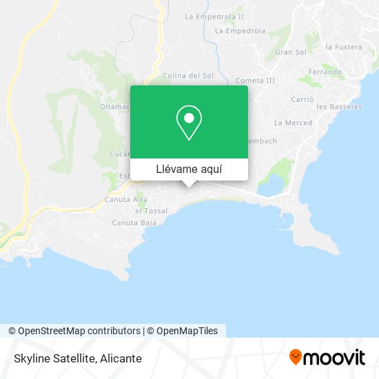 Mapa Skyline Satellite