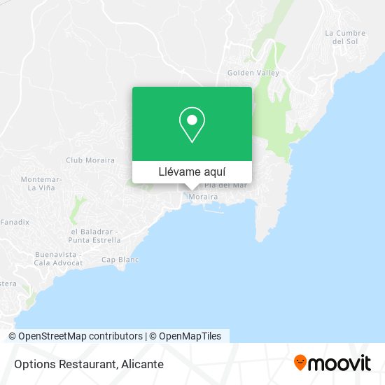 Mapa Options Restaurant