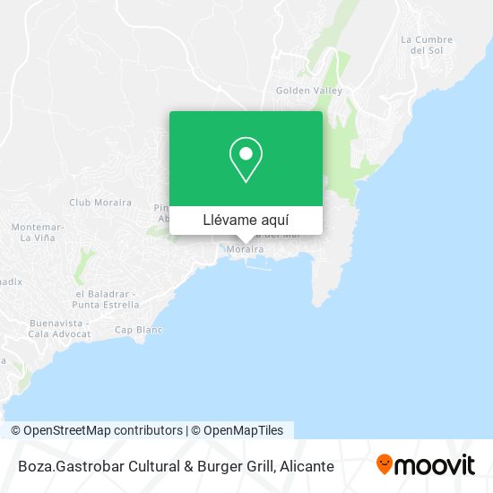 Mapa Boza.Gastrobar Cultural & Burger Grill