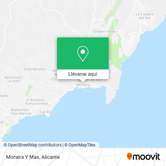 Mapa Moraira Y Mas