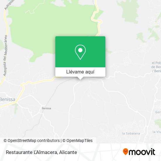 Mapa Restaurante L'Almacera