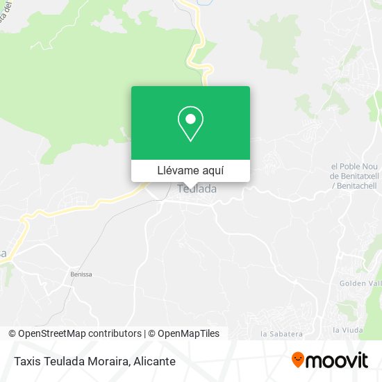 Mapa Taxis Teulada Moraira