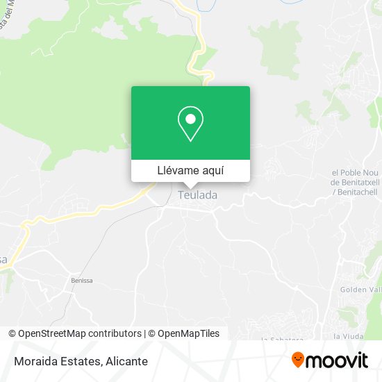 Mapa Moraida Estates