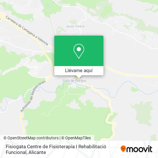 Mapa Fisiogata Centre de Fisioterapia I Rehabilitació Funcional