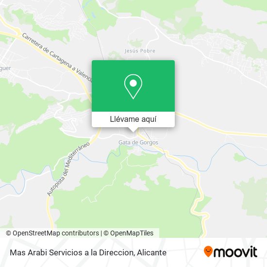 Mapa Mas Arabi Servicios a la Direccion