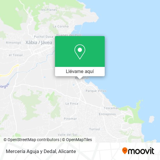 Mapa Mercería Aguja y Dedal