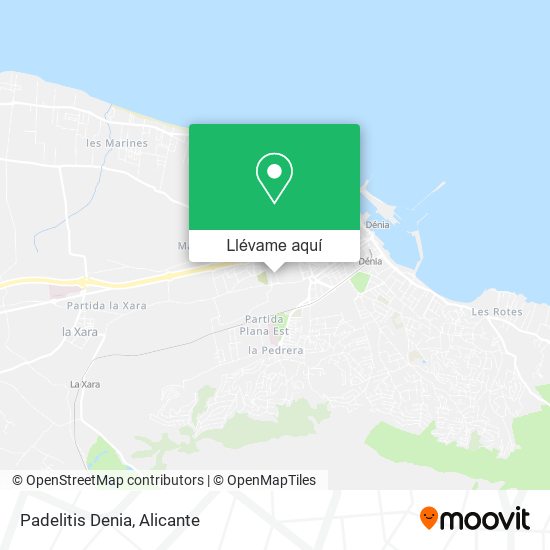 Mapa Padelitis Denia