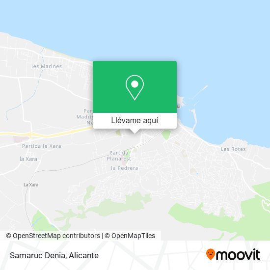 Mapa Samaruc Denia
