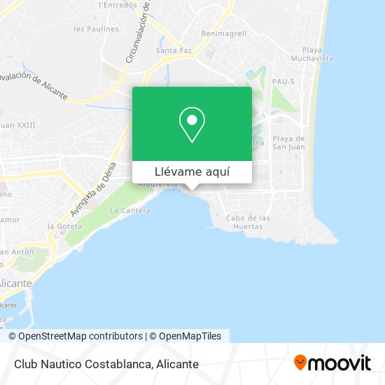 Mapa Club Nautico Costablanca