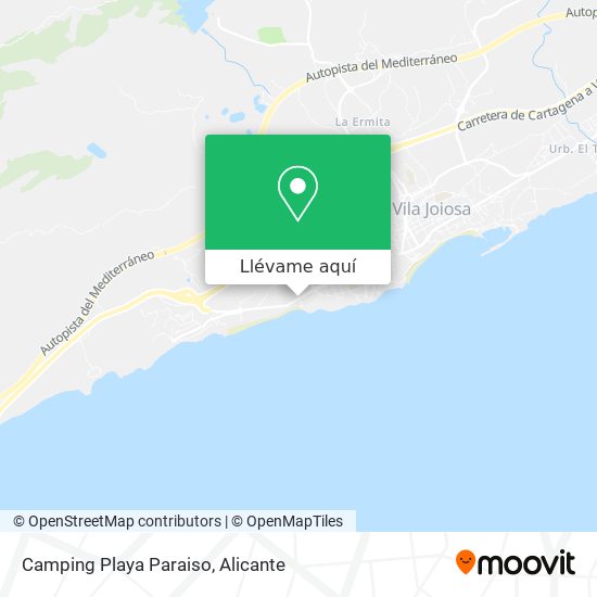Mapa Camping Playa Paraiso