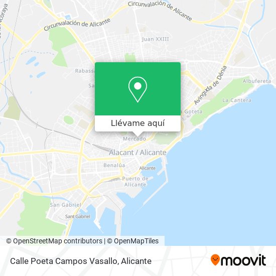Mapa Calle Poeta Campos Vasallo
