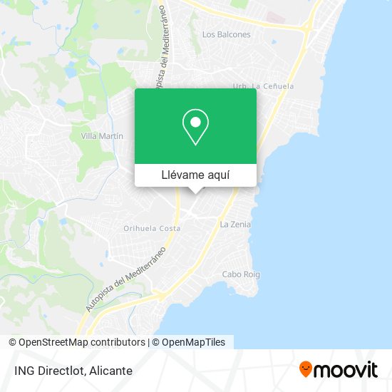 Mapa ING Directlot