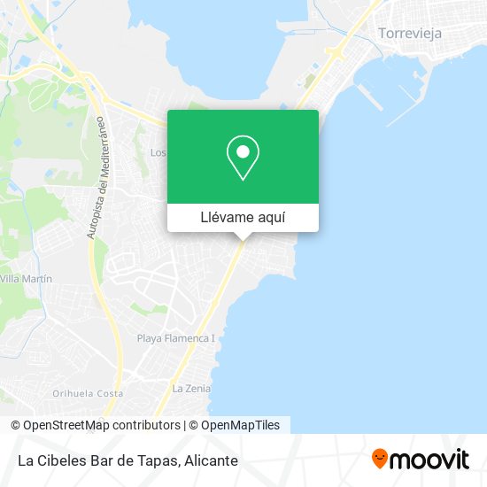 Mapa La Cibeles Bar de Tapas
