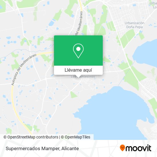 Mapa Supermercados Mamper