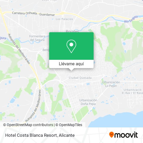 Mapa Hotel Costa Blanca Resort