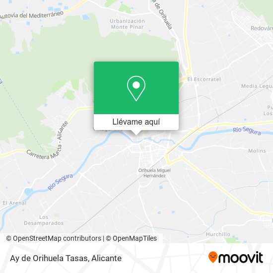 Mapa Ay de Orihuela Tasas