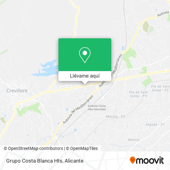 Mapa Grupo Costa Blanca Hts