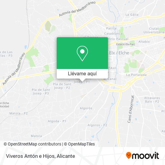 Mapa Viveros Antón e Hijos