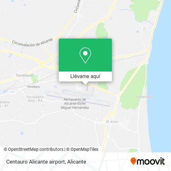 Mapa Centauro Alicante airport