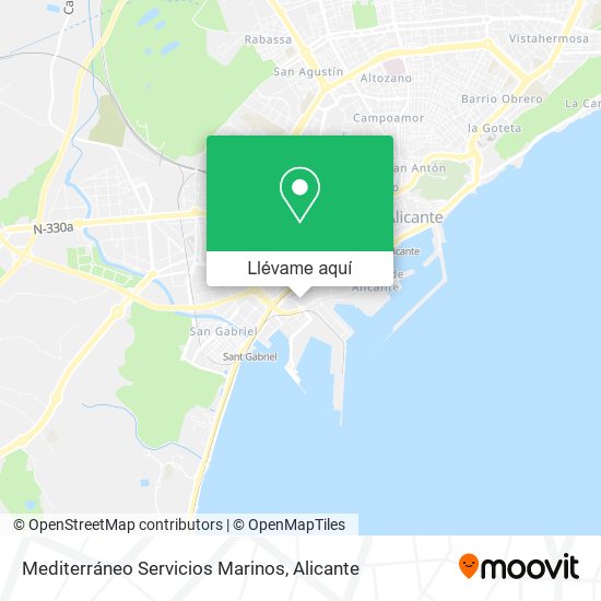 Mapa Mediterráneo Servicios Marinos