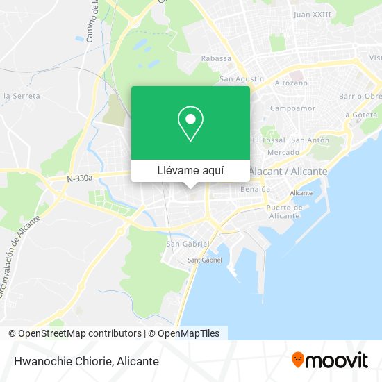 Mapa Hwanochie Chiorie