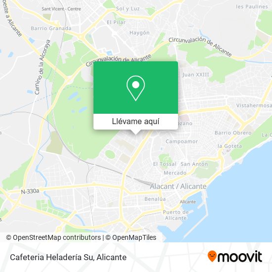 Mapa Cafeteria Heladería Su