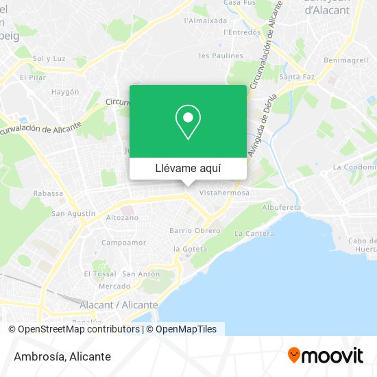 Mapa Ambrosía