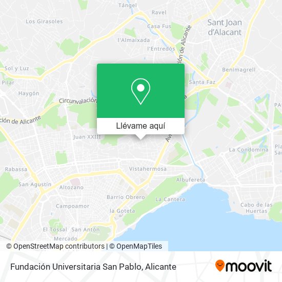 Mapa Fundación Universitaria San Pablo