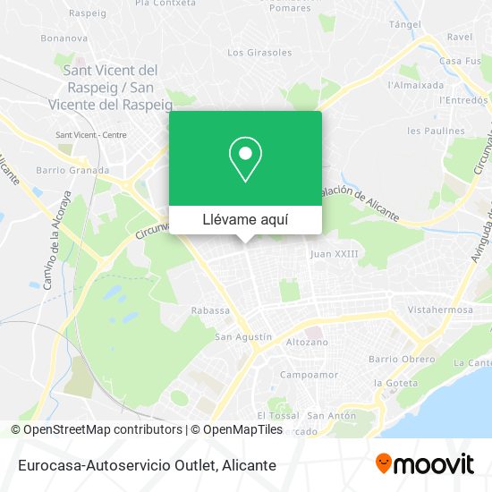 Mapa Eurocasa-Autoservicio Outlet