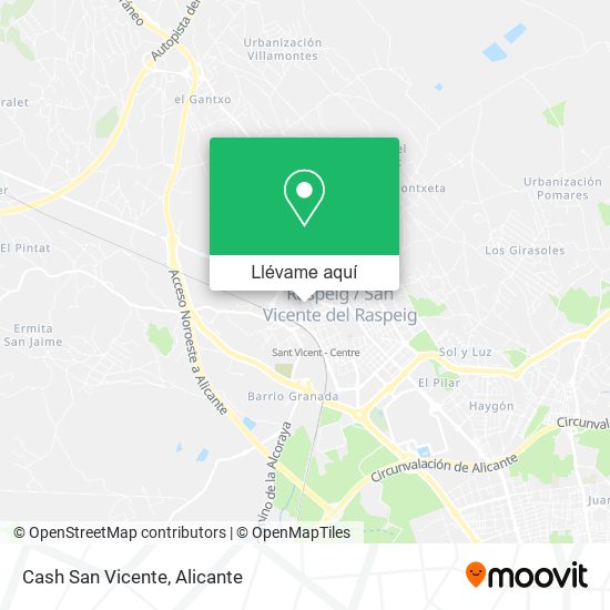 Mapa Cash San Vicente