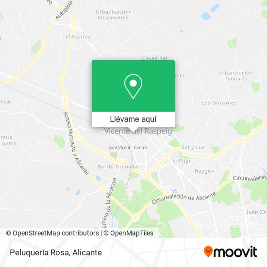 Mapa Peluquería Rosa