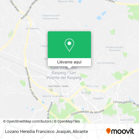 Mapa Lozano Heredia Francisco Joaquín