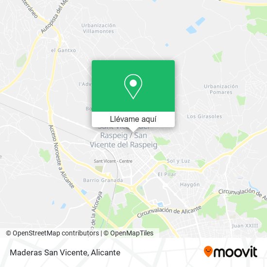 Mapa Maderas San Vicente