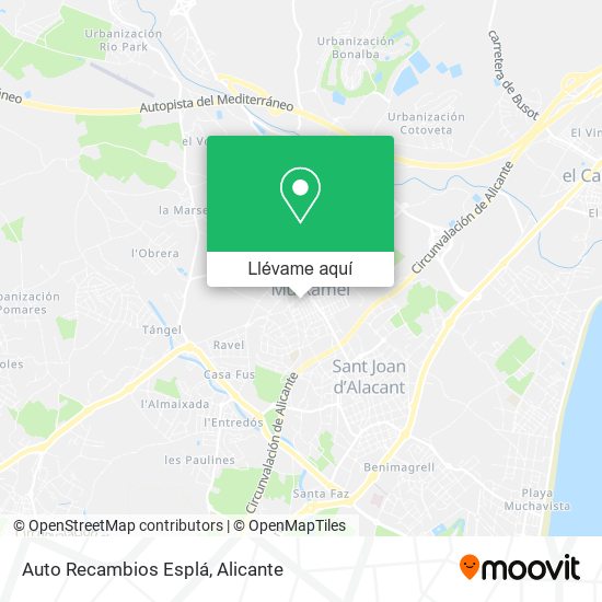 Mapa Auto Recambios Esplá