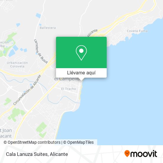 Mapa Cala Lanuza Suites