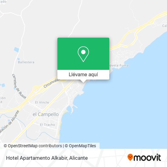 Mapa Hotel Apartamento Alkabir