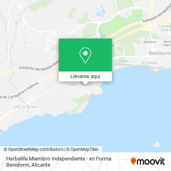 Mapa Herbalife Miembro Independiente - en Forma Benidorm