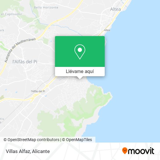 Mapa Villas Alfaz