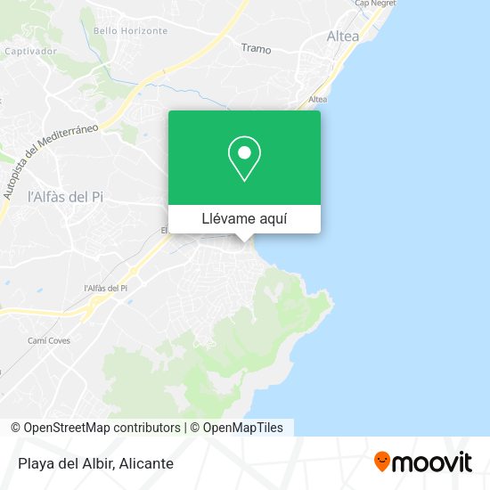 Mapa Playa del Albir
