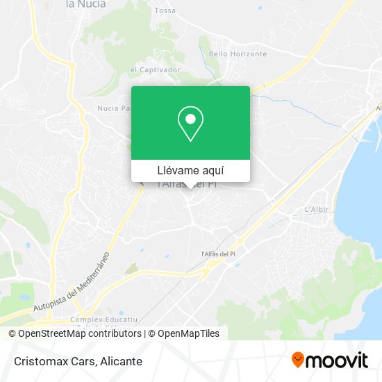 Mapa Cristomax Cars