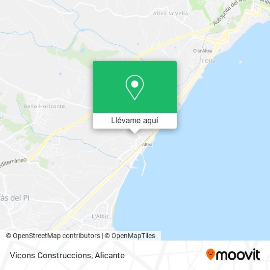 Mapa Vicons Construccions