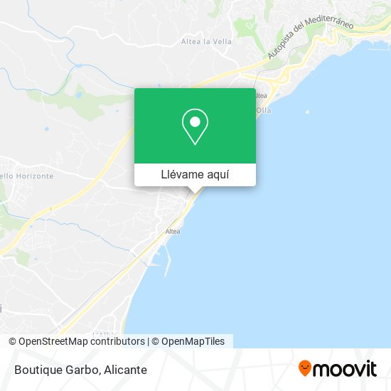 Mapa Boutique Garbo