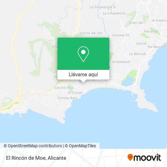 Mapa El Rincón de Moe