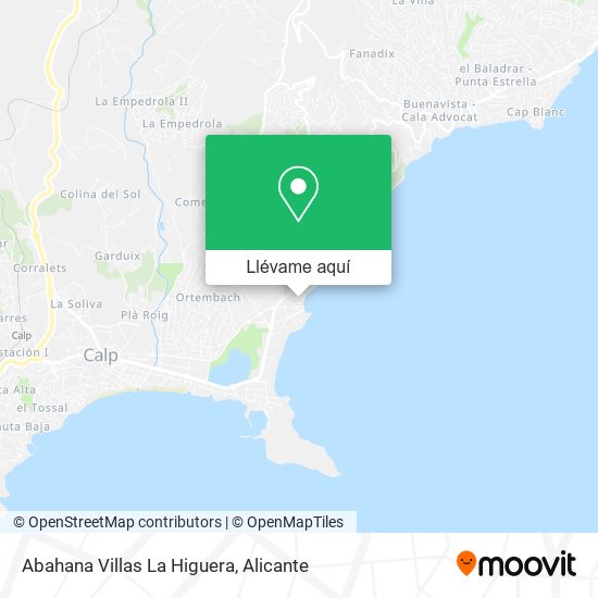 Mapa Abahana Villas La Higuera