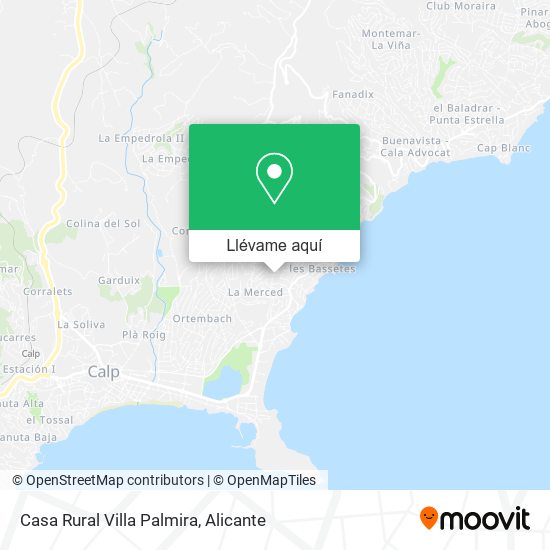 Mapa Casa Rural Villa Palmira