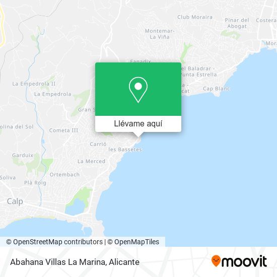 Mapa Abahana Villas La Marina