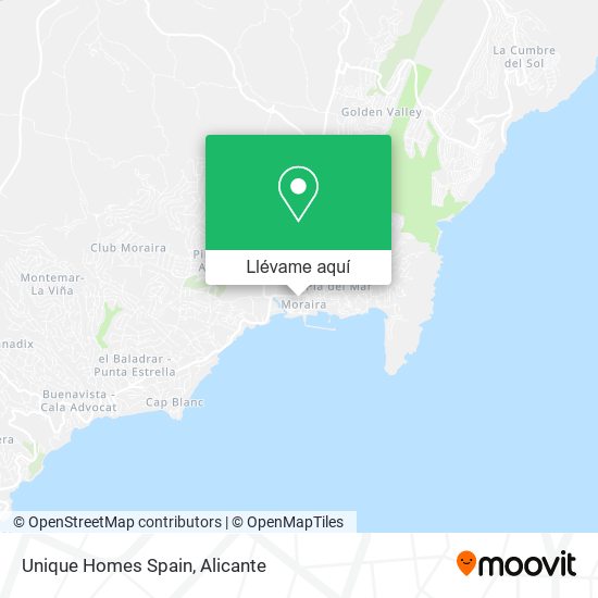 Mapa Unique Homes Spain