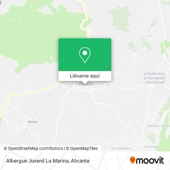 Mapa Albergue Juvenil La Marina